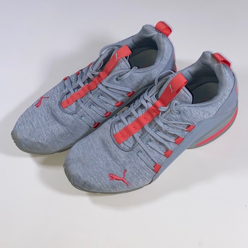 Puma Axelion NXT Grey Coral Pink Training Running Shoes 376024-01 Womens 10
